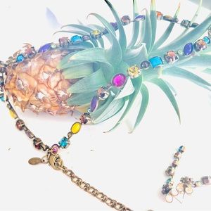 Authentic Sorrelli necklace and pierced earrings